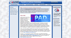 Desktop Screenshot of pad.asp-software.org