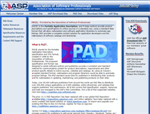 Tablet Screenshot of pad.asp-software.org